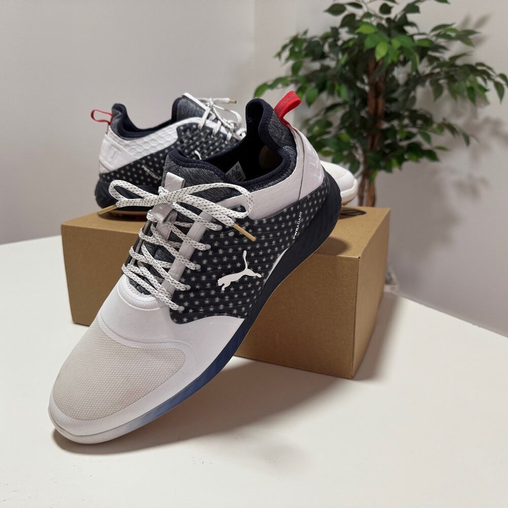 Puma Ignite PWRADAPT Caged Team USA Golf Shoe sz 12.5
